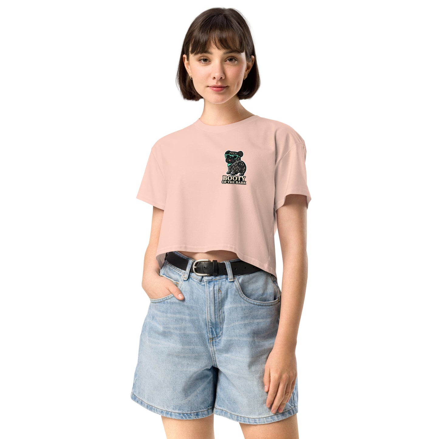 Lockeres Damen - Crop - Top - Mops Booty - Hundeo Shop