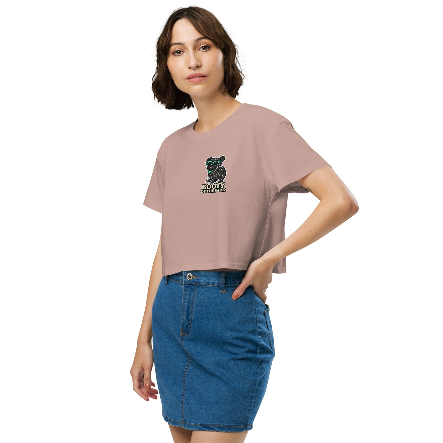 Lockeres Damen - Crop - Top - Mops Booty - Hundeo Shop