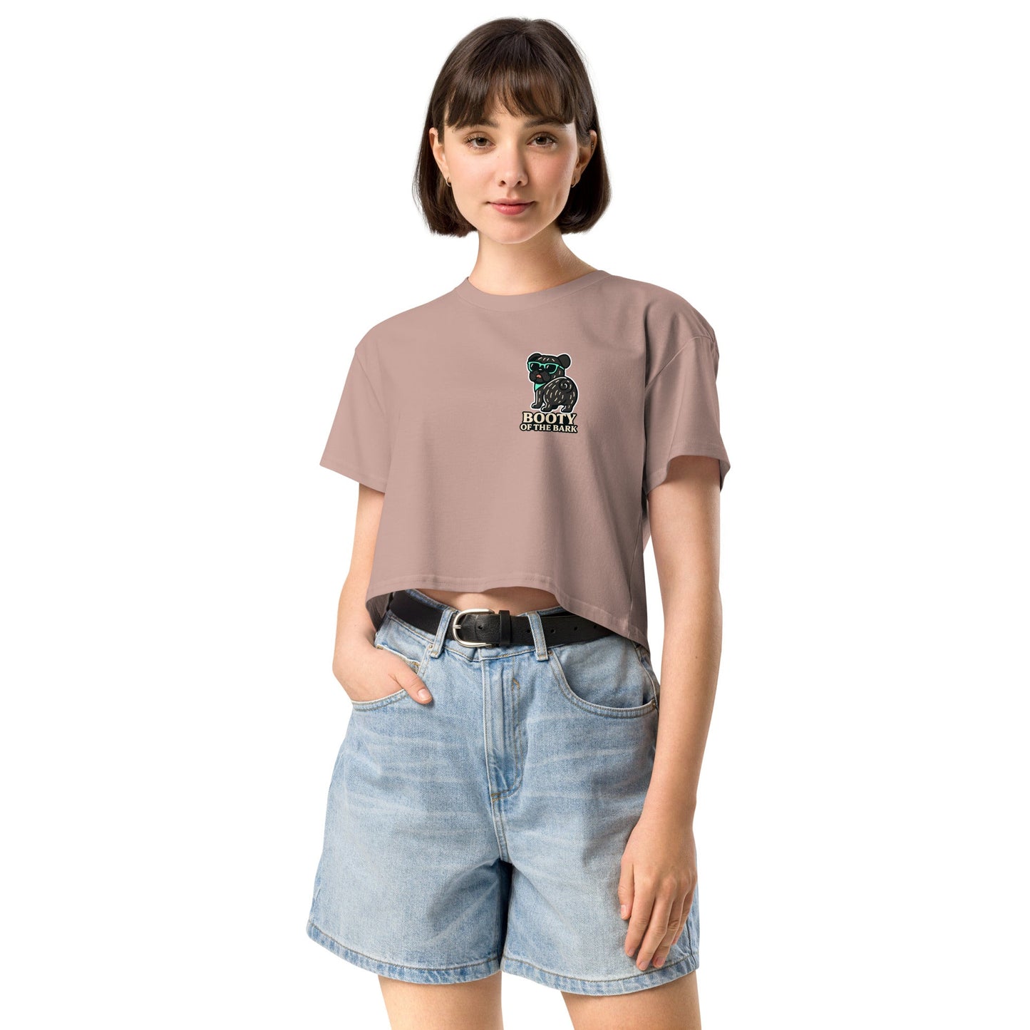 Lockeres Damen - Crop - Top - Mops Booty - Hundeo Shop