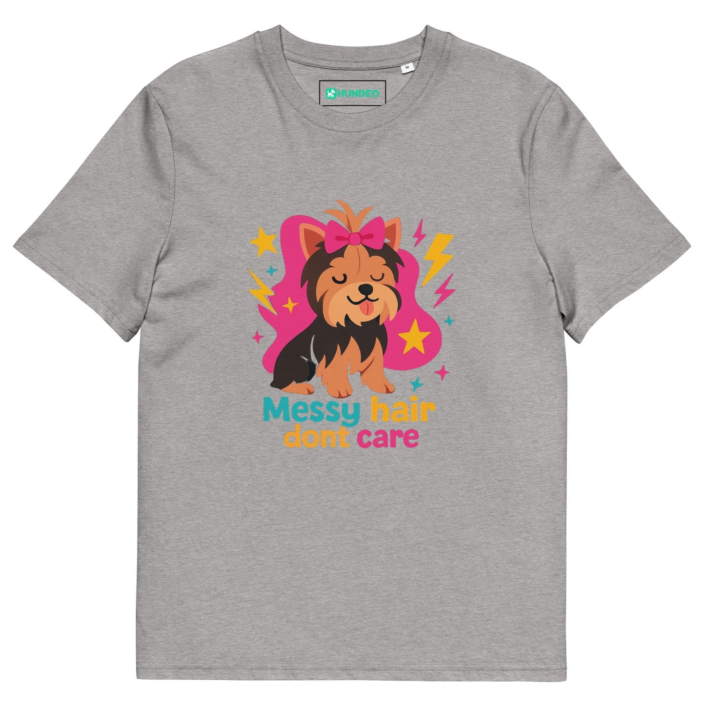 Unisex - Bio - Baumwoll - T-Shirt - Messy Hair - Hundeo Shop