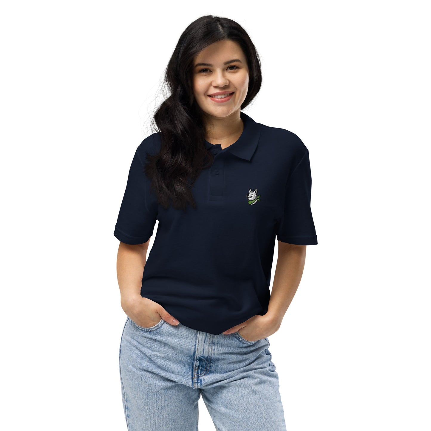 Unisex Piqué - Poloshirt - Hundeo Hund Stickerei - Hundeo Shop