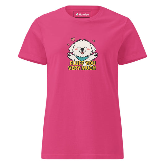 Basic Softstyle T-Shirt für Damen - Fluff you - Hundeo Shop