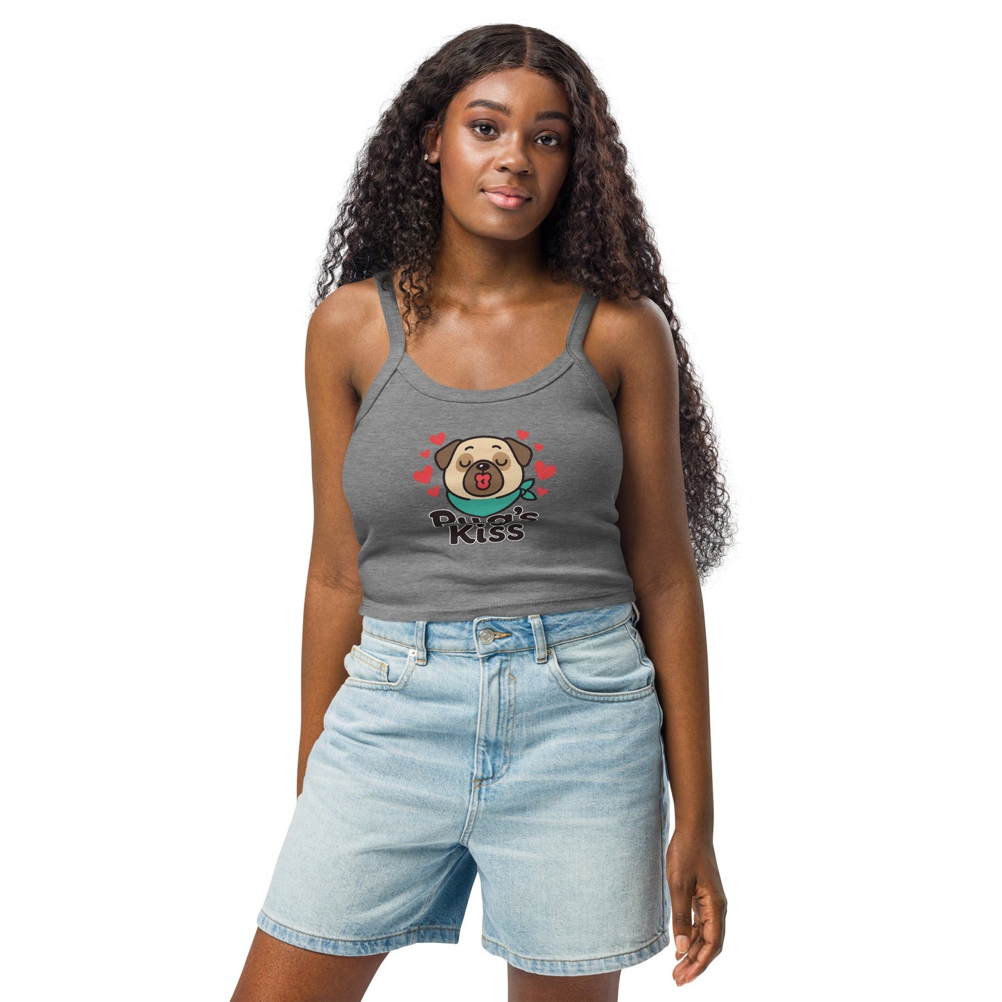 Damen Tanktop mit feiner Rippstruktur - Hundeo Shop