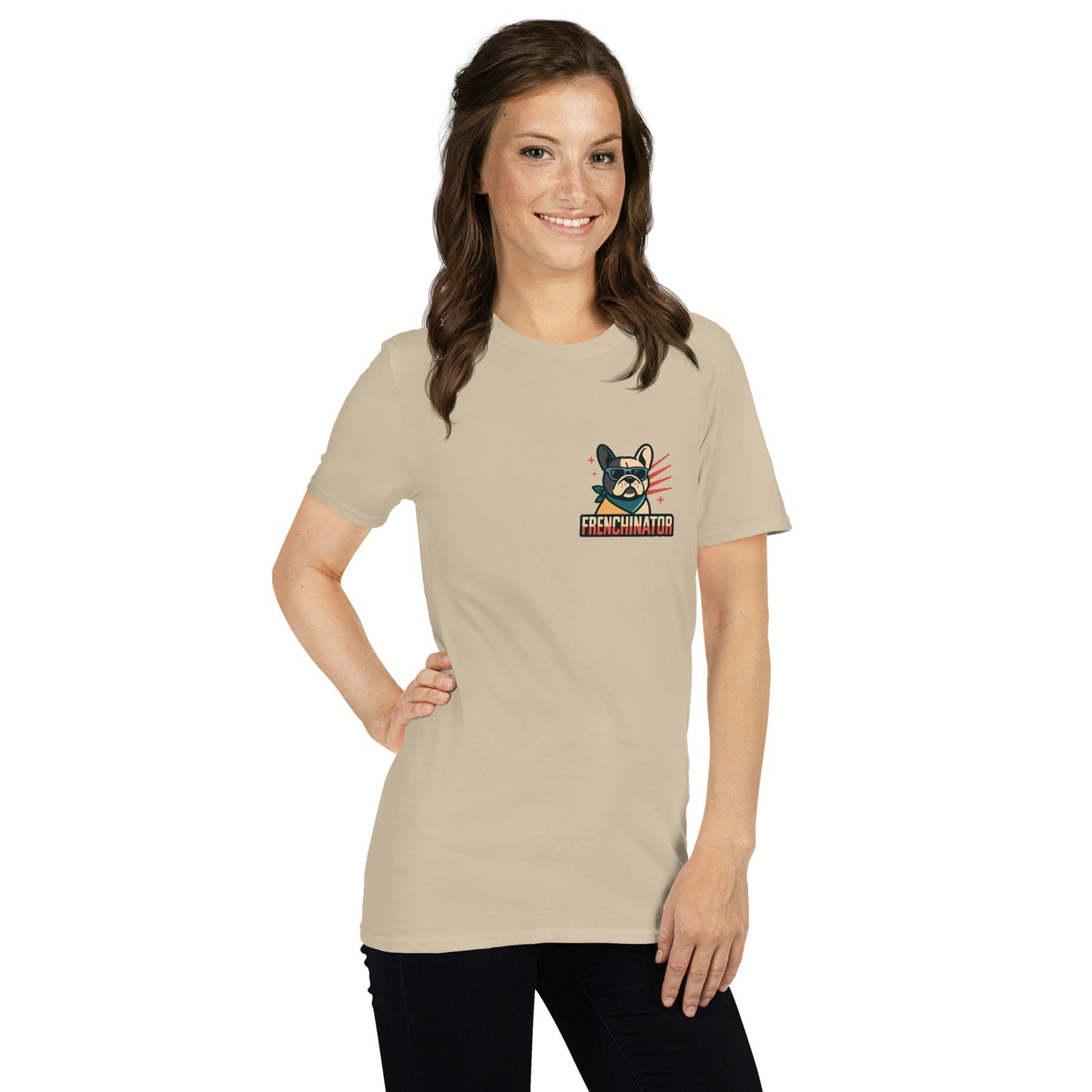 Kurzärmeliges Unisex - T-Shirt - Frenchinator - Hundeo Shop