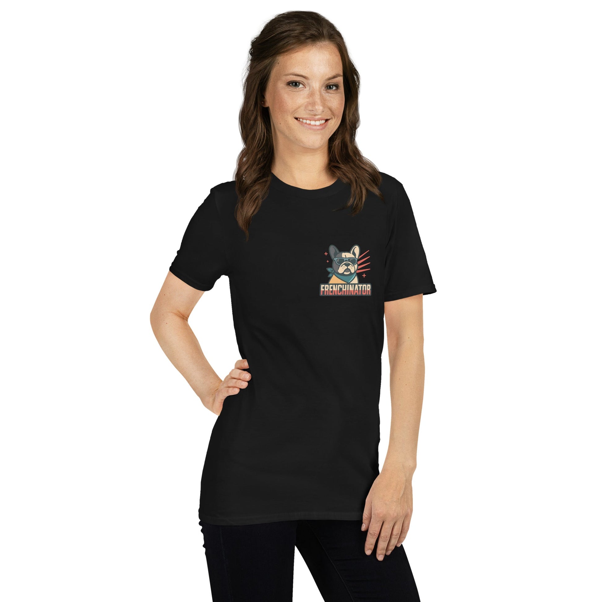 Kurzärmeliges Unisex - T-Shirt - Frenchinator - Hundeo Shop