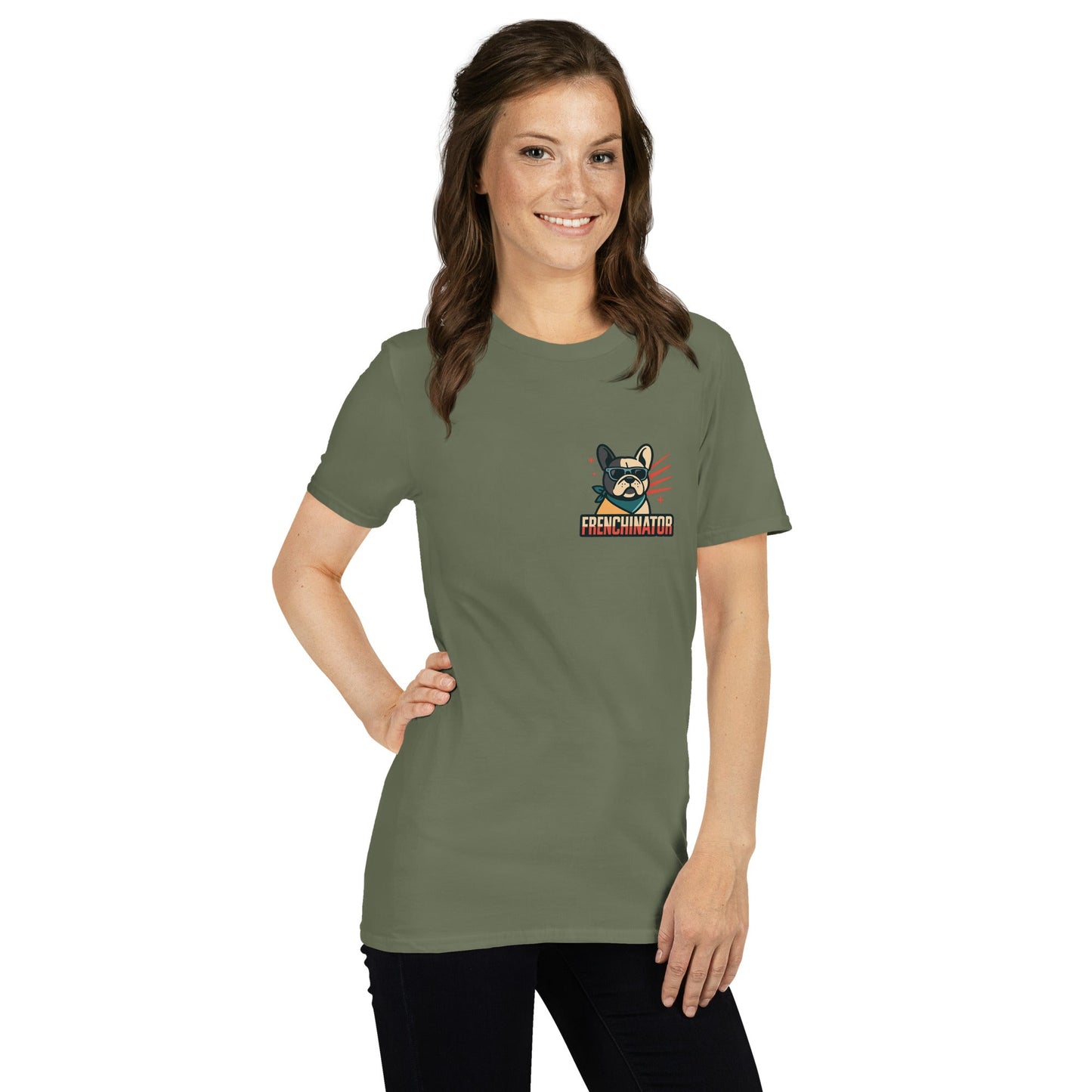 Kurzärmeliges Unisex - T-Shirt - Frenchinator - Hundeo Shop