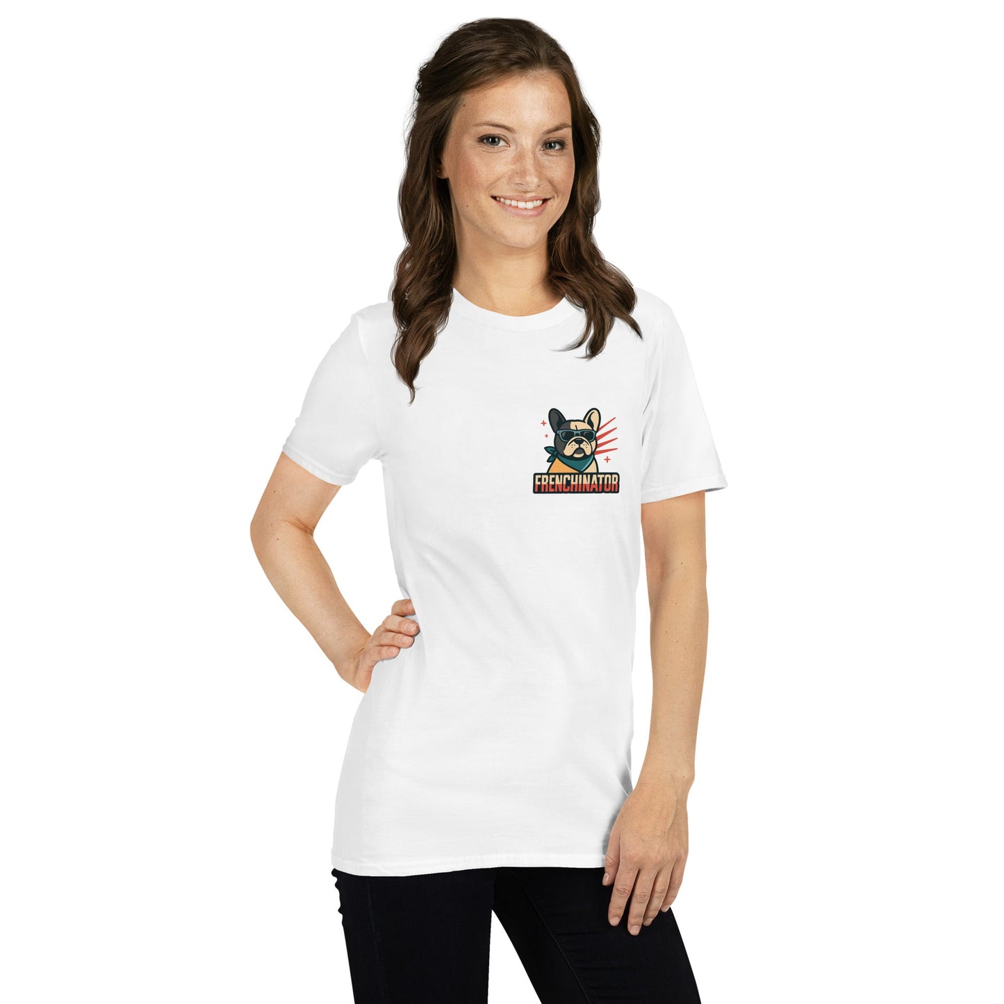 Kurzärmeliges Unisex - T-Shirt - Frenchinator - Hundeo Shop