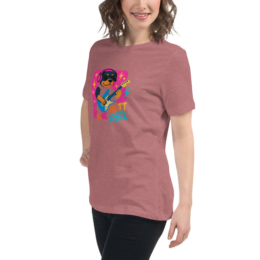 Lockeres Damen - T-Shirt - Rott and Roll - Hundeo Shop