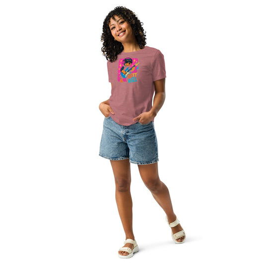 Lockeres Damen - T-Shirt - Rott and Roll - Hundeo Shop