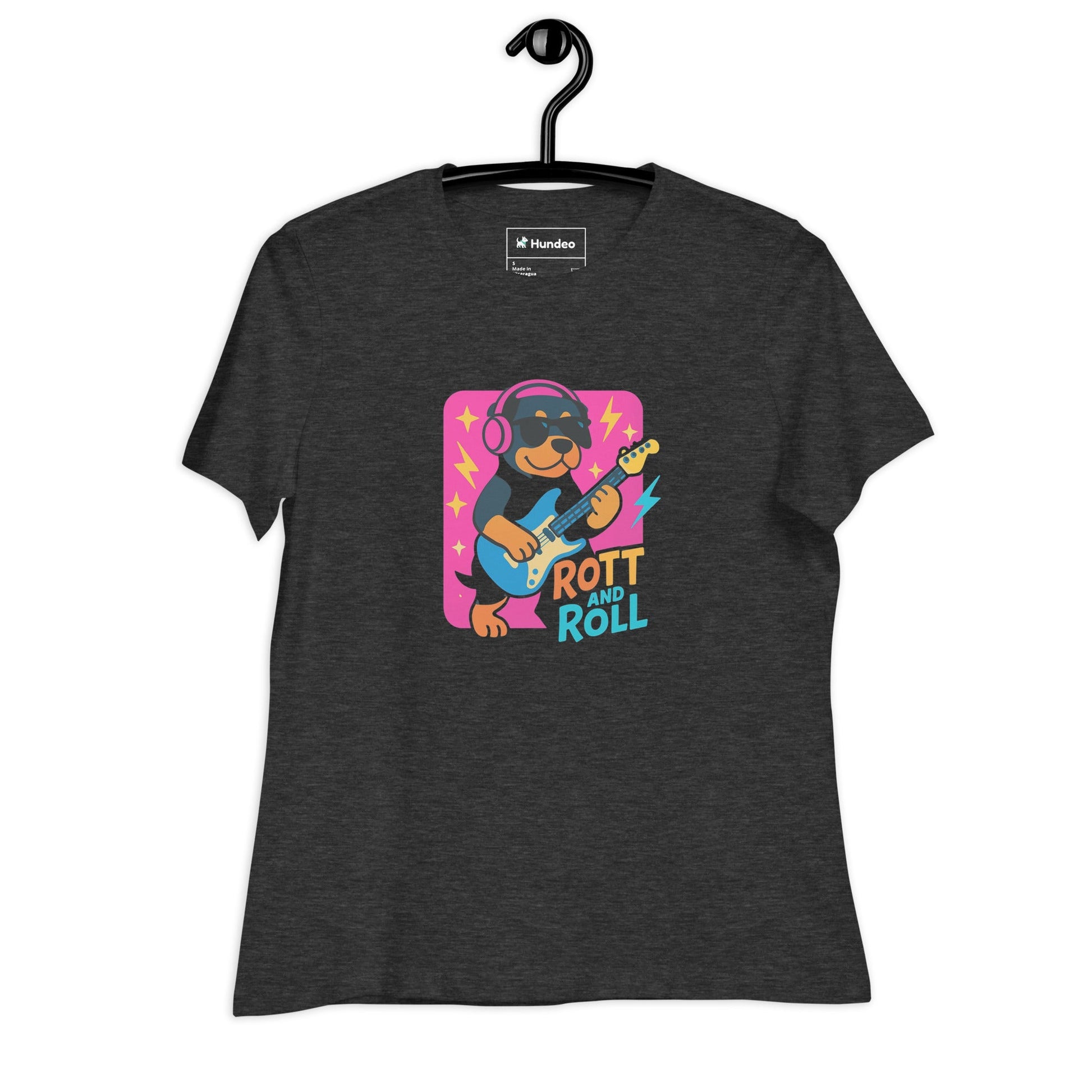 Lockeres Damen - T-Shirt - Rott and Roll - Hundeo Shop