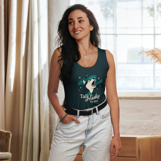 Sublimation - Cut - & - Sew - Tank - Top - Talk Husky - Hundeo Shop