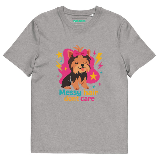 Unisex - Bio - Baumwoll - T-Shirt - Messy Hair - Hundeo Shop