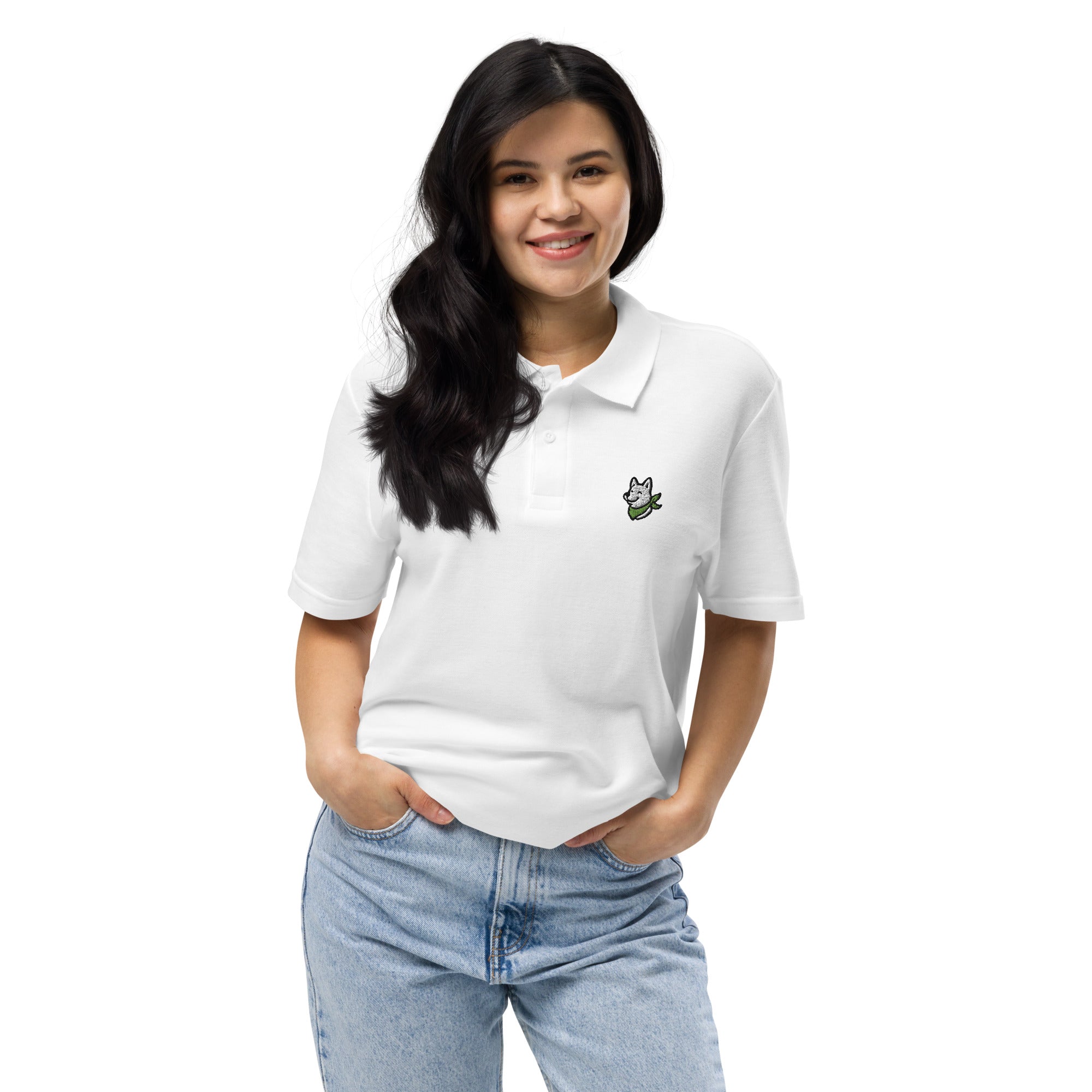 Unisex Piqué - Poloshirt - Hundeo Hund Stickerei - Hundeo Shop
