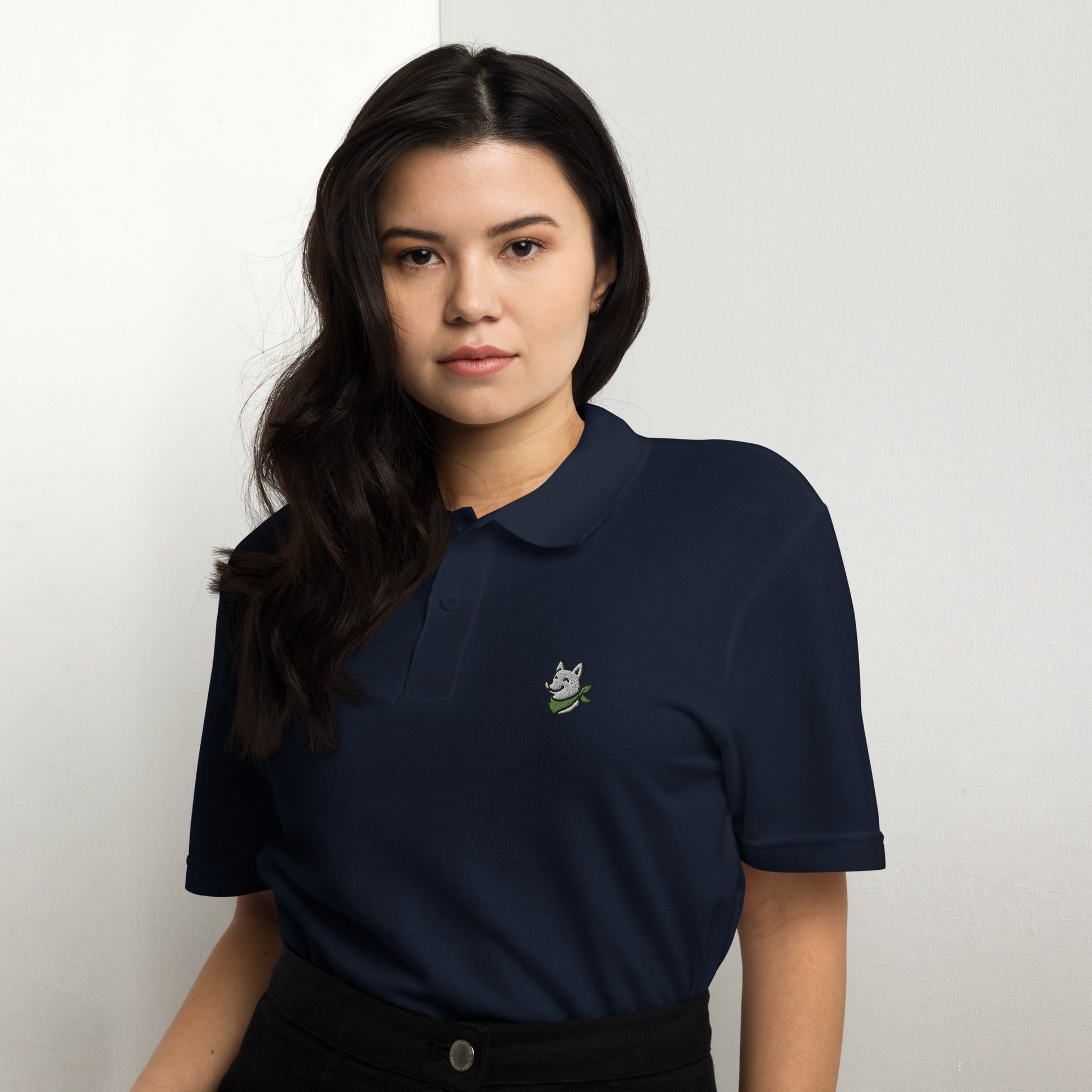 Unisex Piqué - Poloshirt - Hundeo Hund Stickerei - Hundeo Shop